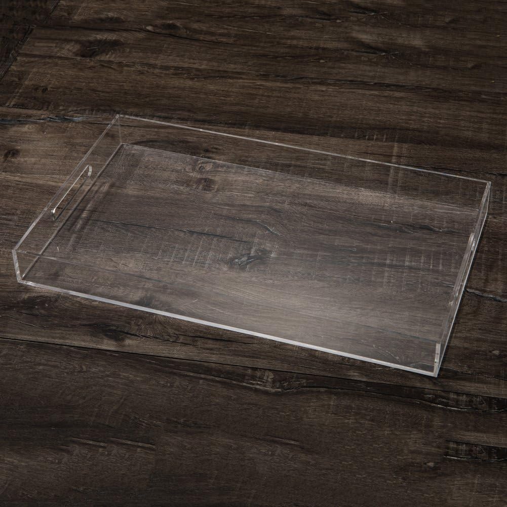 Sooyee Clear Acrylic Serving Tray, 16" x 12"