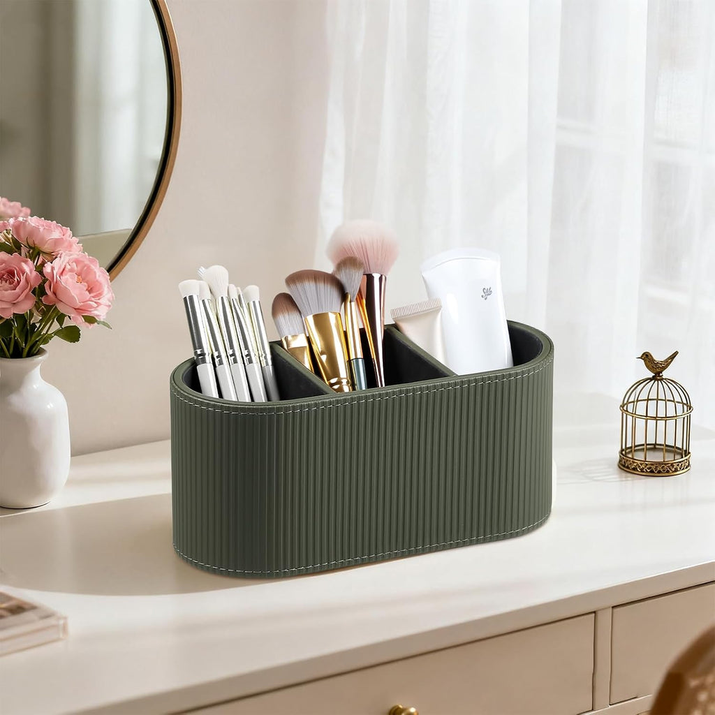 Remote Control Holder Pen Pencil Holder Desk Organizer Caddy(Green)