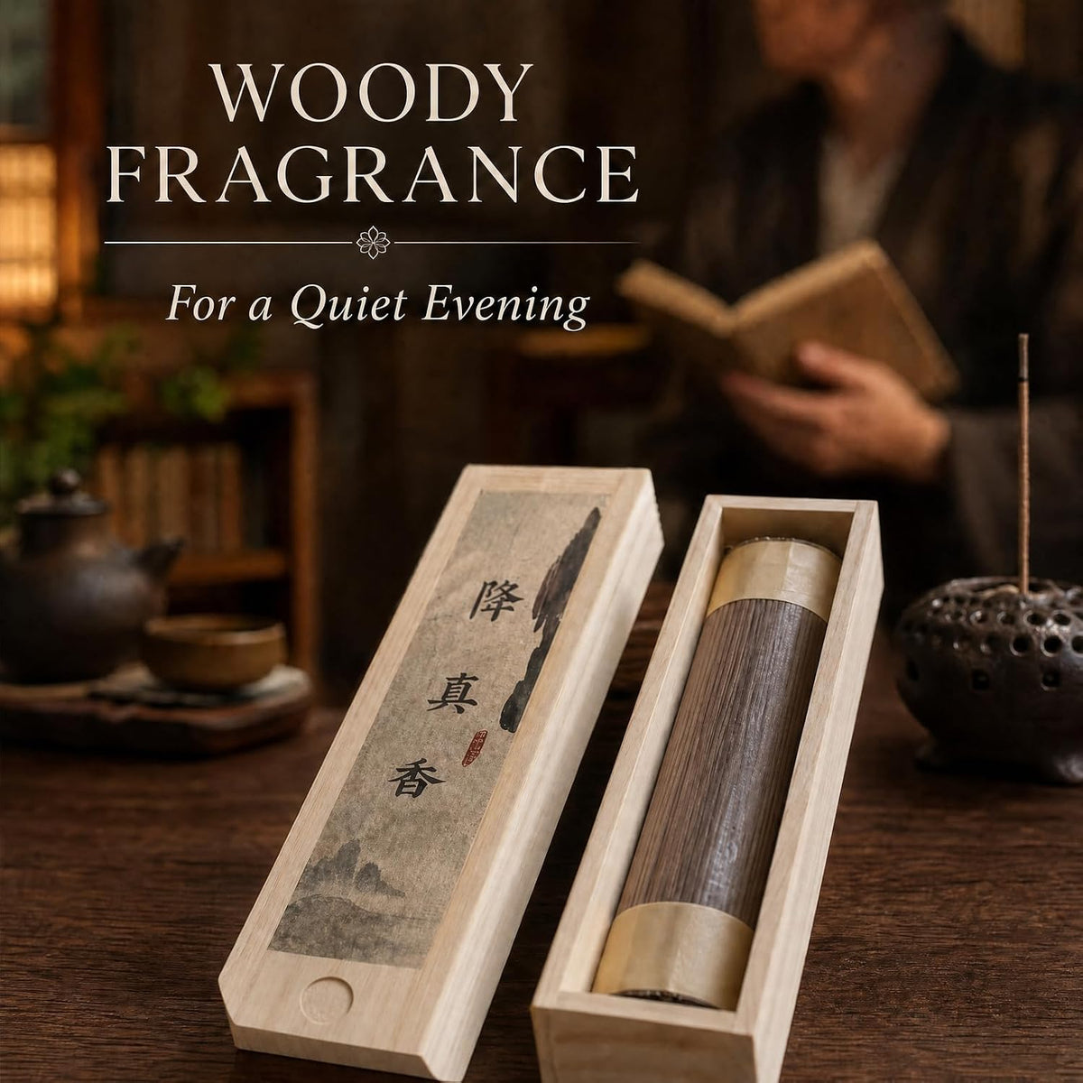 Authentic Lakawood Incense Sticks for Meditation & Purification Natural Chinese Rosewood (Dalbergia) Joss Sticks for Taoist Rituals & Spiritual Cleansing | Long Burning, Low Smoke