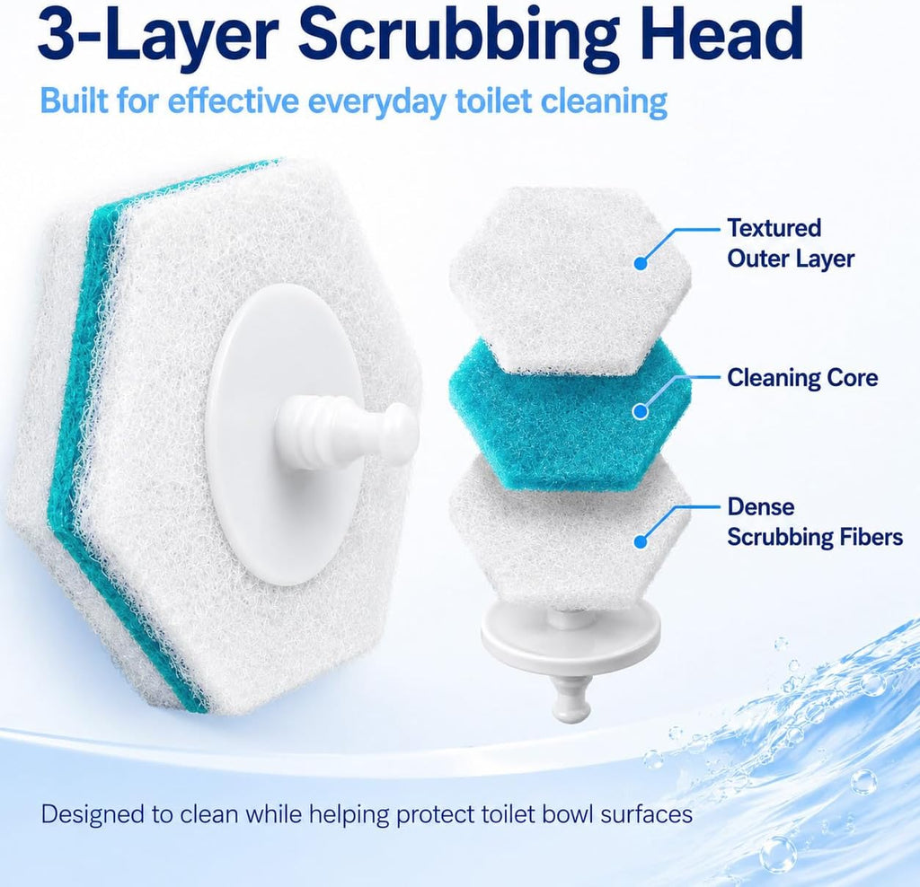 Msvvko Toilet Bowl Cleaners, Disposable Wand Refills, Rainforest Rush Scent