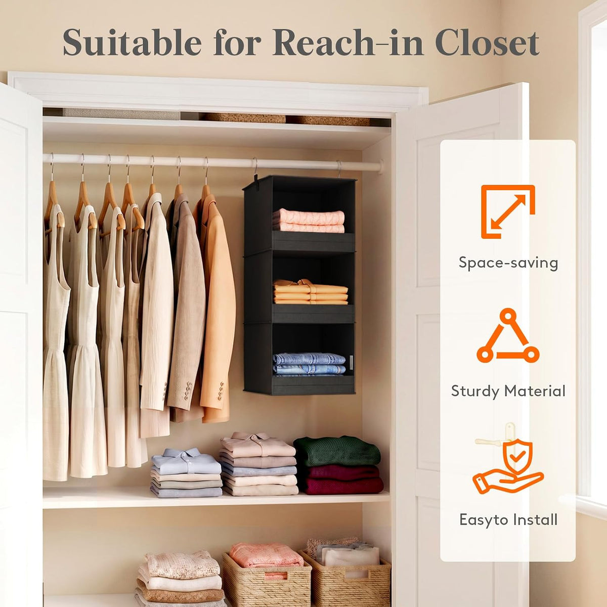 Lifewit RV Storage and Organization, Hanging Closet Shelves