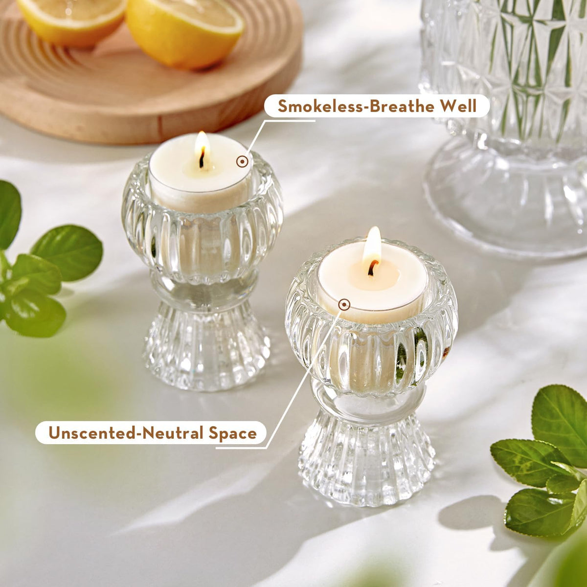 Unscented Soy Tea Lights Candles 50 Pack Bulk,4 Hour Clean Burn Tea Candles