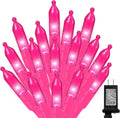 LAMPHOME 300 LED Pink Christmas String Lights, 99FT 16Modes Valentine Room Lights, connectable Plug in Indoor Outdoor for Christmas Bedroom Valentines Party Decoration
