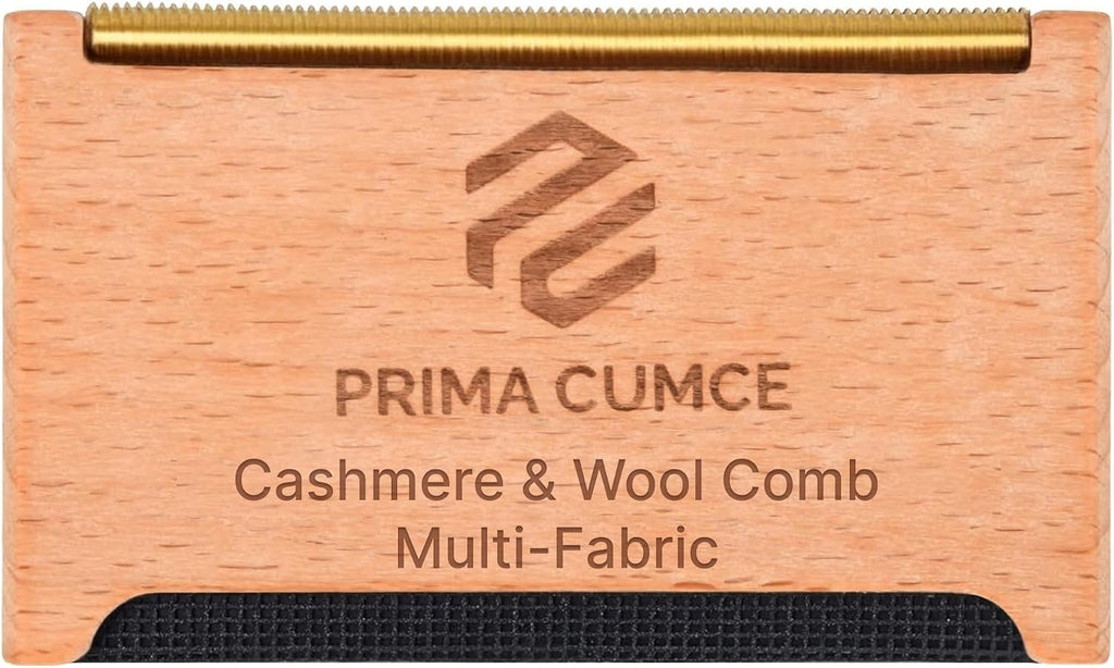 Wooden Cashmere Comb for Knits, Sweaters, Wool & Delicate Fabrics – Manual Fabric Shaver, Fuzz Remover, Portable Depiller for Clothes, Bobbles, Lint, Pilling Tool – Sweater Care Essential