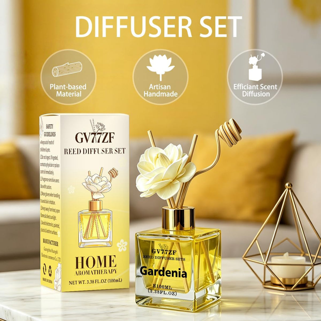 Cherry Blossom Reed Diffuser Set 3.38oz (100ml) Bedroom Decor