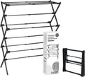 ZOES HOMEWARE Clothes Drying Rack,Collapsible Drying Rack Clothing, Black