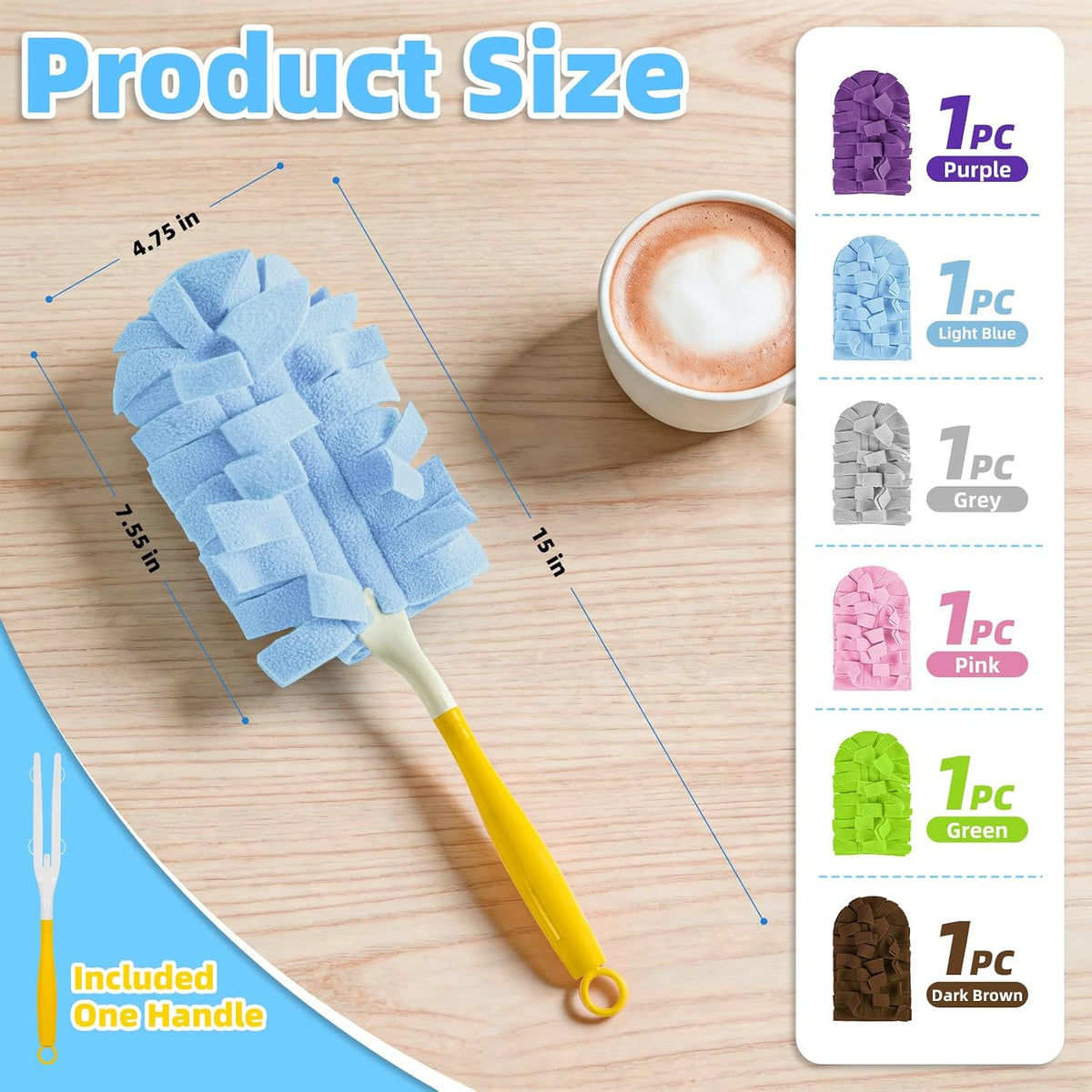 Reusable Duster Refills, Washable Duster for Swiffer (6 PCS)