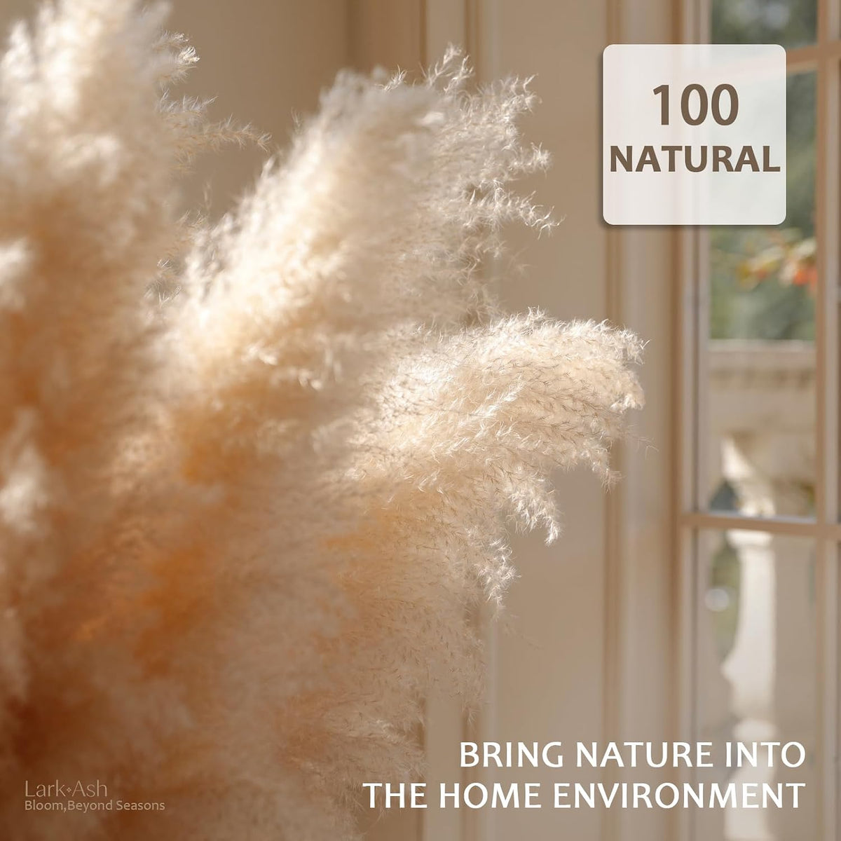 55inch 10pcs Dried Pampas Grass Decor Tall-Tall Pampas Grass for Floor Vase,Brown Large Pompas Grass Floral-Long Fluffy Pompas Grass for Living Room,Corner,Farmhouse,Wedding and Boho Home Decor