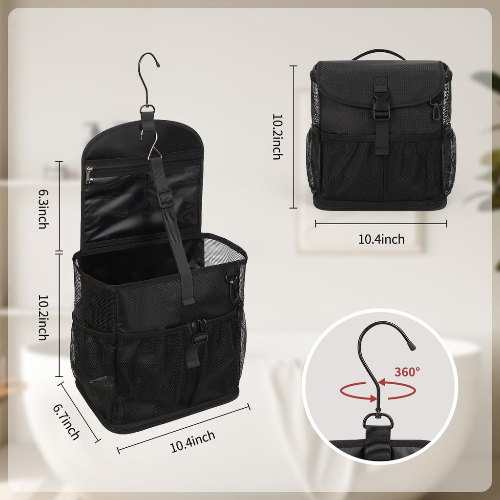 Mesh Shower Caddy Portable Shower Bag for College Dorm Room Essentials