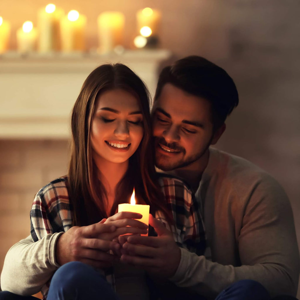 Pillar Candles - 2.7x3 inch | 30 Hours Burning, 6 Count - White Unscented Smokeless European Pillar Candles - Perfect for Wedding, Parties, Spas, Home Gatherings and Dinner