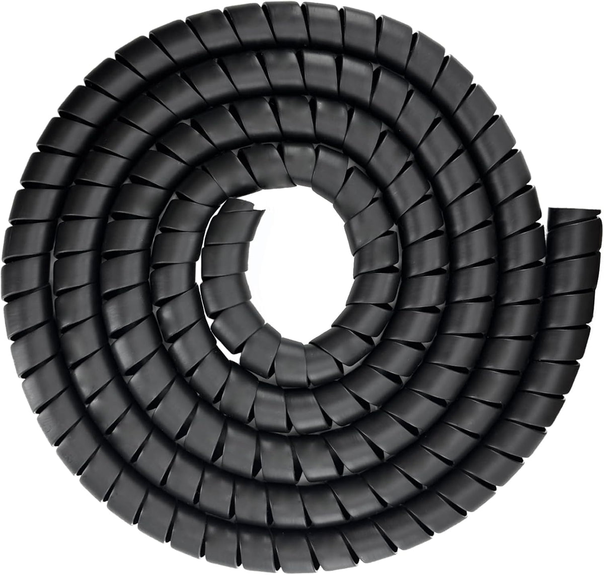 Spiral Wrap Hose Cable Protector - 1.58" OD x 12' Pre-Cut Lengths-Safe Hose Protector to Avoid Wear and Extend Life for Hydraulic Pneumatic Hoses