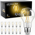 TJOY A19 LED Edison Light Bulb, E26 Dimmable Bulb, 60W Equivalent, 12 Pack