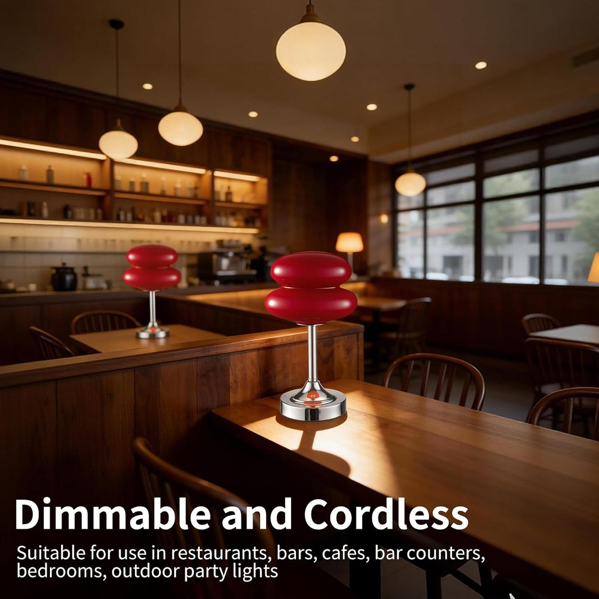 Cordless Mushroom Lamp Table Lamp for Bedroom, Battery Operate Mini Modern Mid Century Lamps,Unique Aesthetic Home Living Room Decor