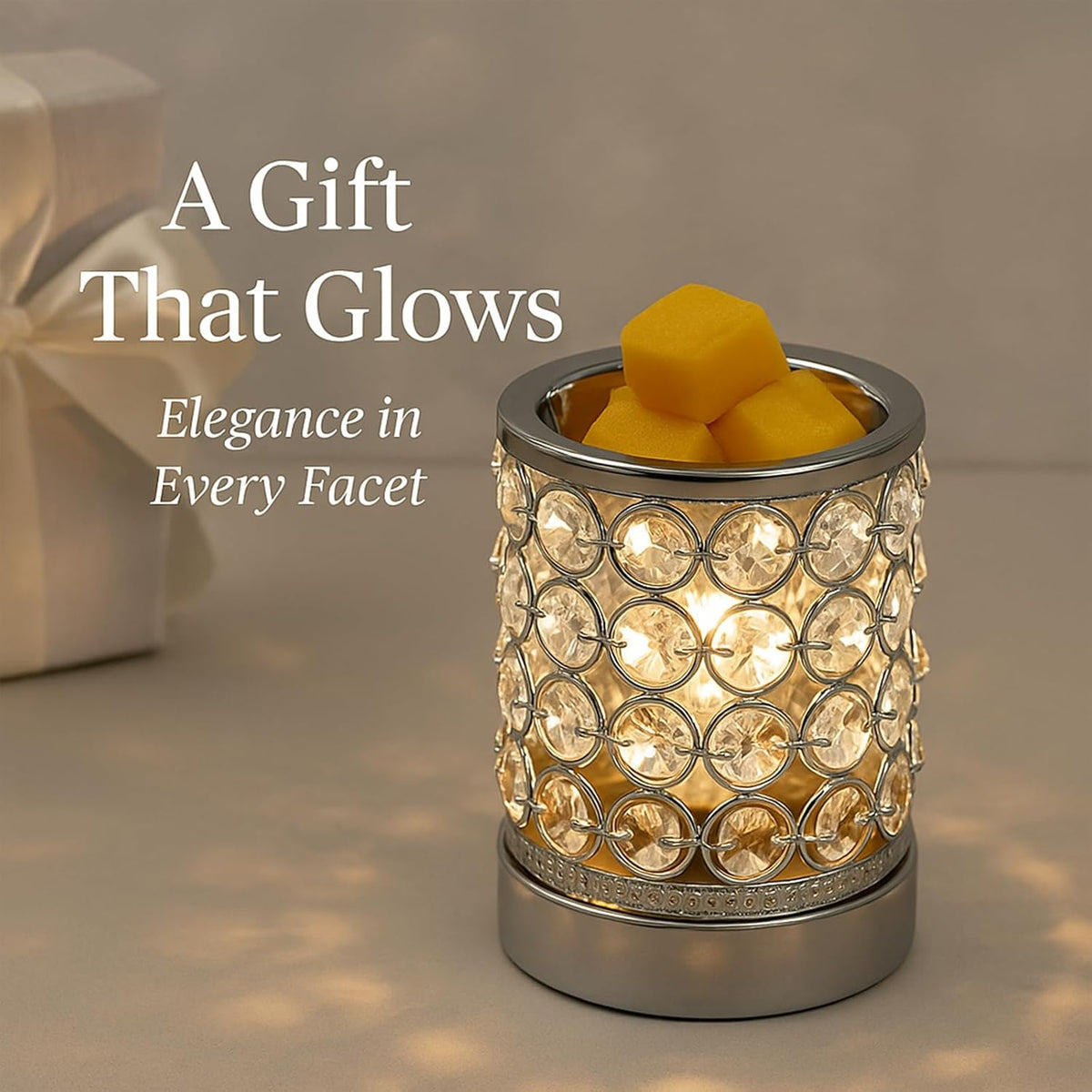 Leyoue Wax Warmer, Crystal Wax Melt Warmer with Bulb Heating