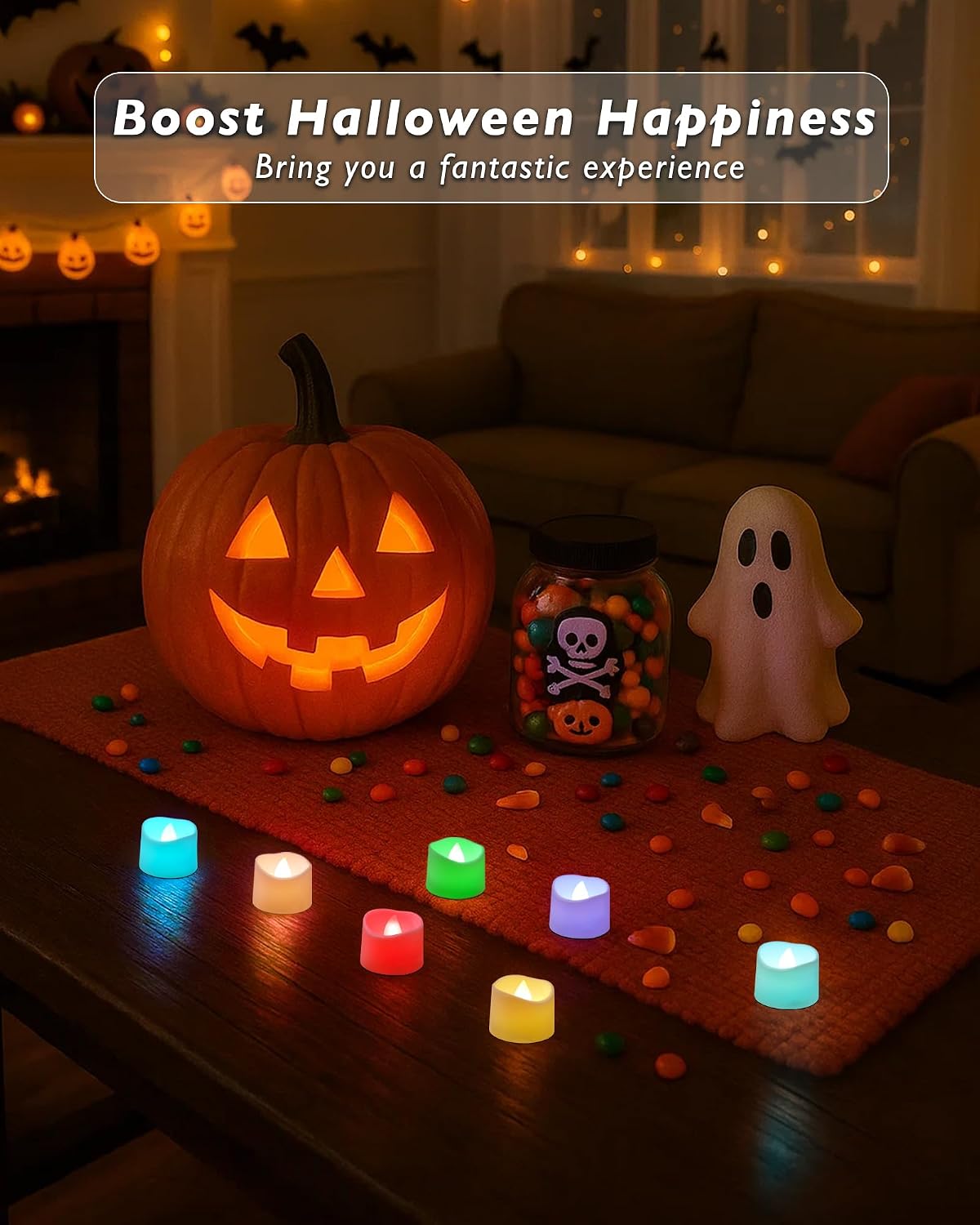 Raycare Battery Operated Tea Lights, 200+Hour Electric Flameless Candles
