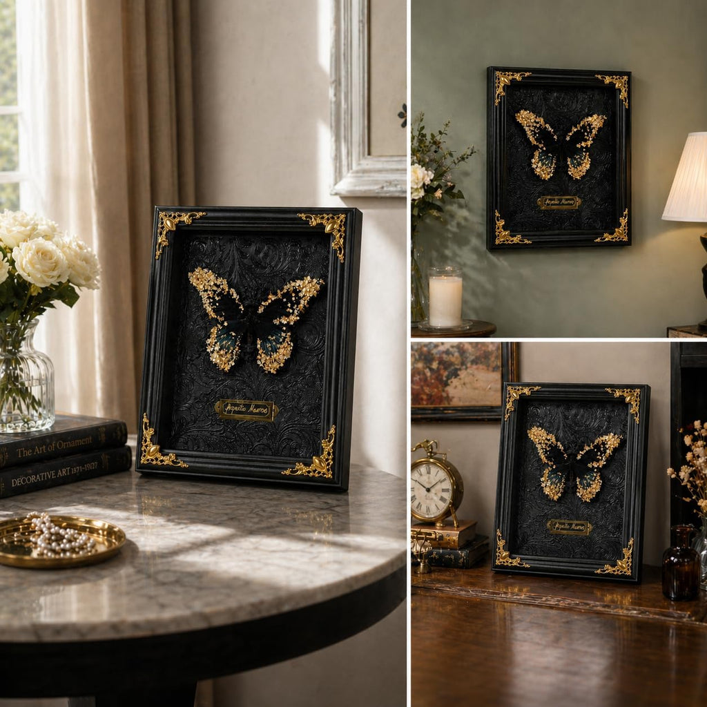 Real Handmade Taxidermy Butterfly Framed Handcrafted Art Processing