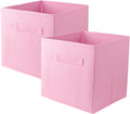 10.5" Collapsible Storage Cubes, Fabric Foldable Storage Bins With Handles