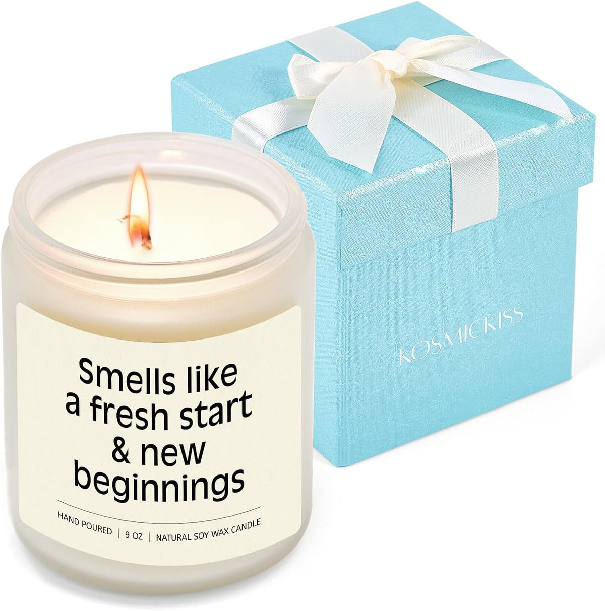 KOSMICKISS Lavender Soy Candle, Divorc Gifts for Women Men 9oz, 1 Pack
