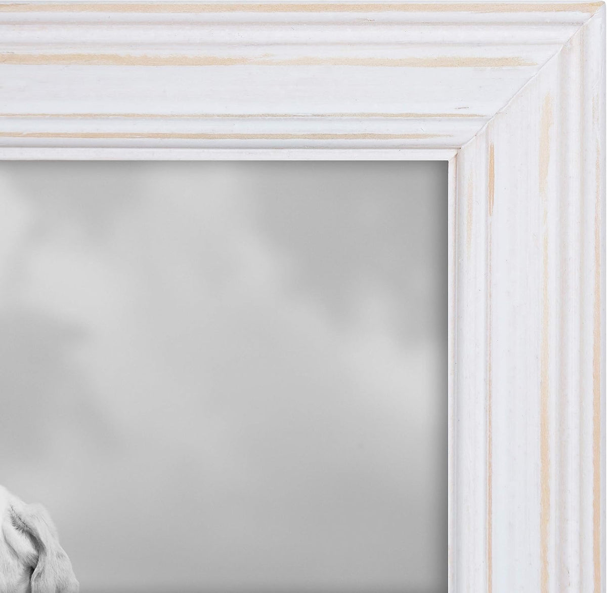 Kate and Laurel Bordeaux Gallery Frame Wall Kit, Set of 6 with Assorted Size Frames in 3 Different Finishes - Whitewash, Charcoal Gray, and Rustic Gray