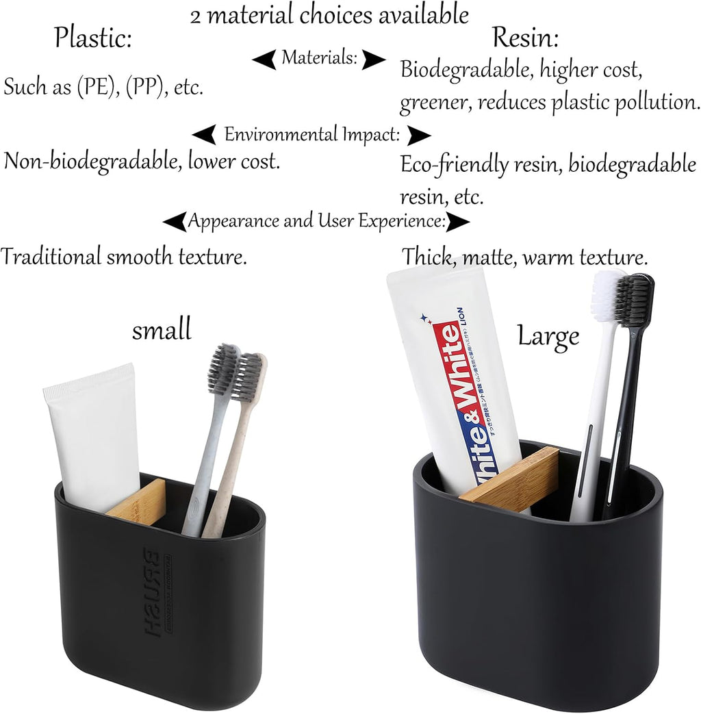 Resin Toothbrush Holders for Bathrooms, Electric Toothbrush Holder, Black