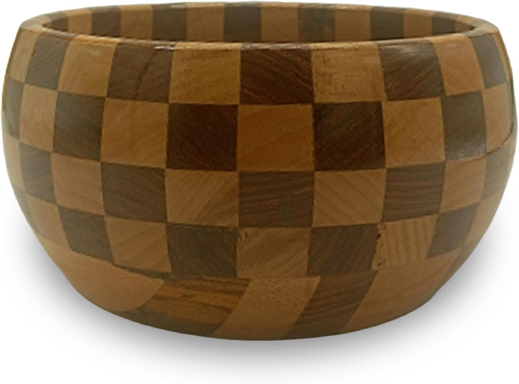 Handmade very Beautiful Chess Segmented Wooden Bowl, Decorative Bowl Natural Mango wood Bowl for Kitchen Dining & Entryway Decor Bowl for desk accessory holding keys,cuff links (Chess Segment)