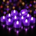 Homemory 50-Pack Purple Flameless Battery Tealight Candles, 200+ Hours