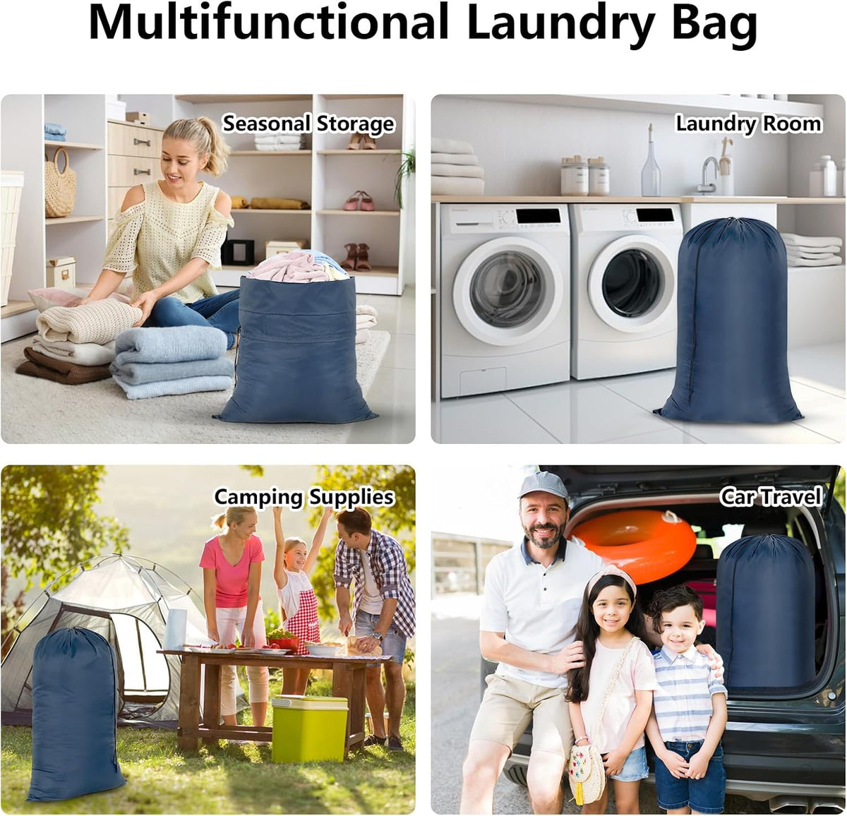 OTraki 28x45 Inch Laundry Bag, Dirty Clothes Travel Wash Bag