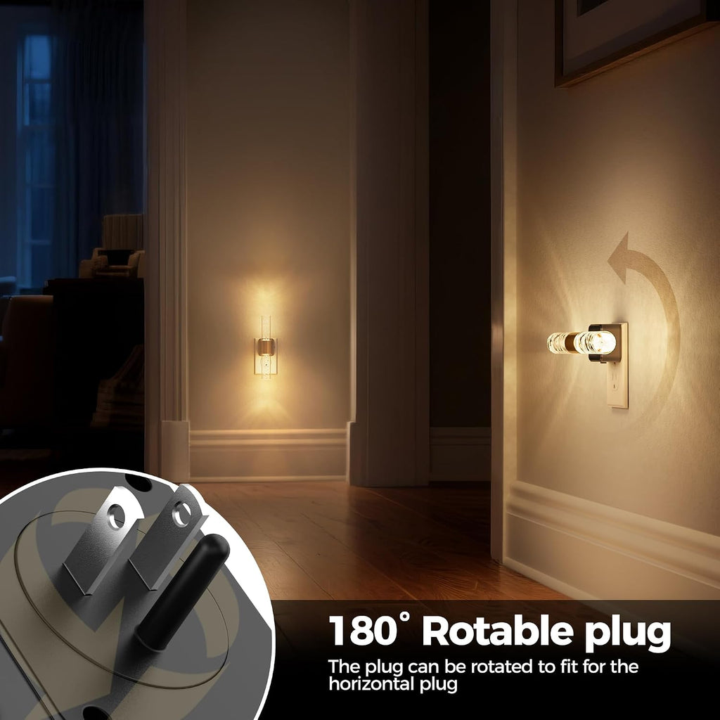 DORESshop Night Light,Rotating Night Lights Plug into Wall 1 Pack