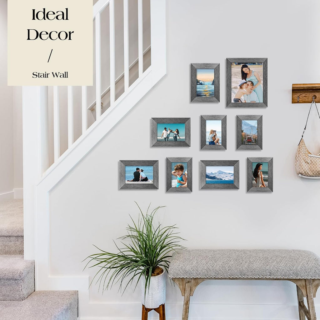 TWING Picture Frames Collage 10 Pack with Multi Sizes, Family Wall Decor