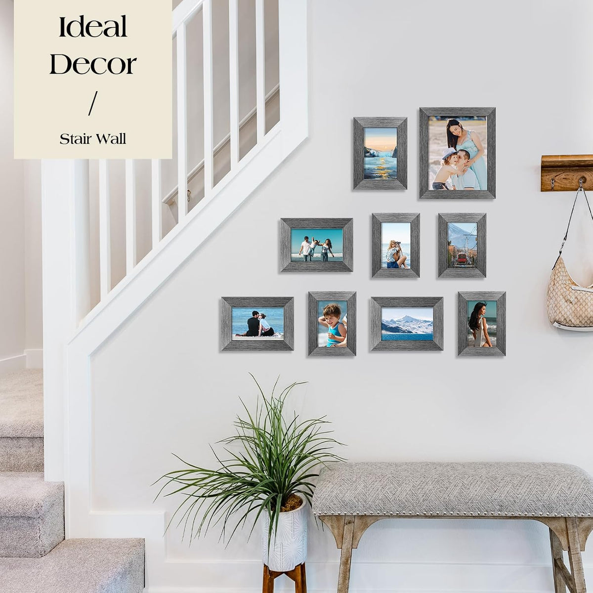 TWING Picture Frames Collage 10 Pack with Multi Sizes, Family Wall Decor