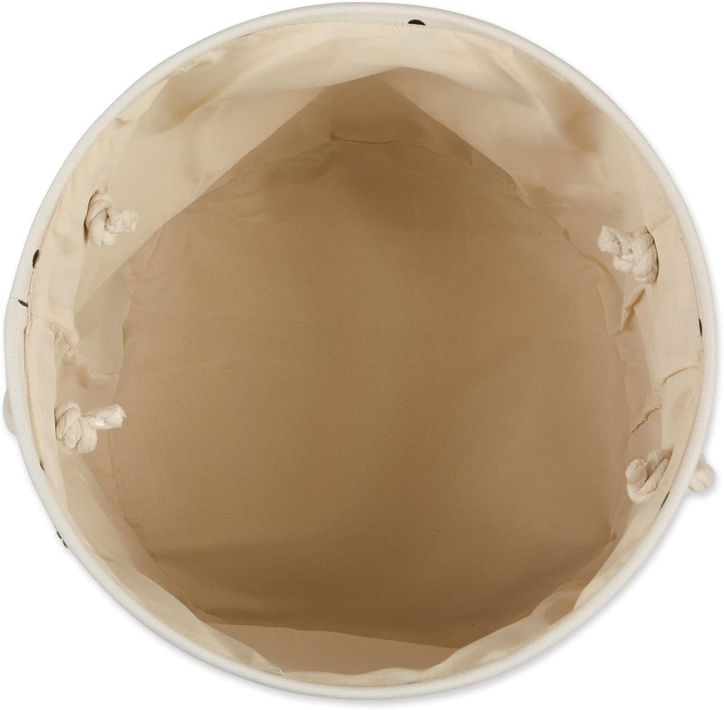 Bone Dry 5511 Pet Storage Collection Paw and Bone Print, Medium Round, Nautical Blue