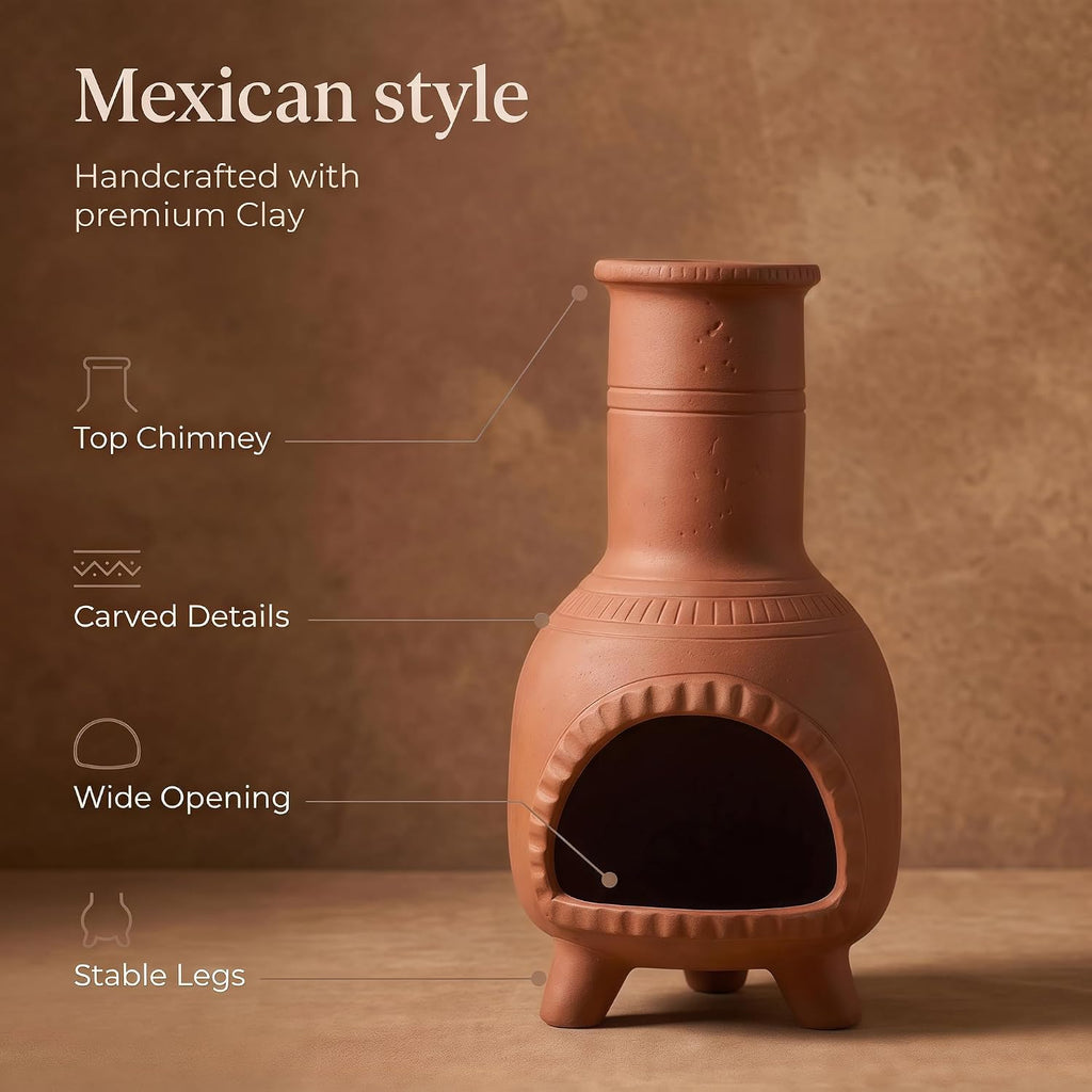Terracotta Palo Santo Holder - Mexican Style Incense Burner