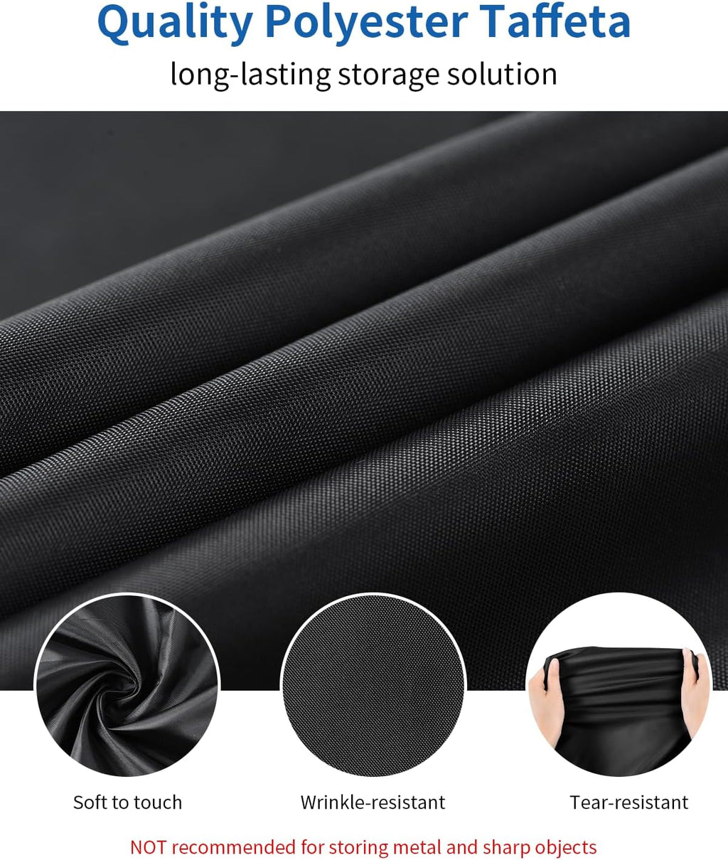 OTraki Small Laundry Bag 16x20 Inch Laundry Sack Bag with Drawstring Closure 2 Pack Laundry Wash Bag Dirty Clothes Organizer Machine Washable for Camp Drying Do Not Exceed 176℉ Black