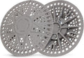 ZOOY Shower Drain Hair Catcher, 2 Pack 5.5 Inch Large Silicone Drain Cover, Rubber Hair Drain Catcher, Anti-Clog Hair Trap Strainer Protector for Shower, Bathroom, Bathtub, Tub Sink(New Gery)