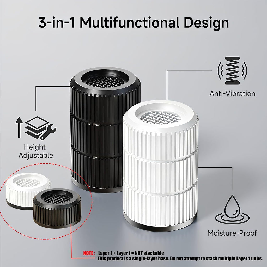 Bed Risers Heavy Duty 1.1-3.5 in, Furniture Risers for Table Sofa