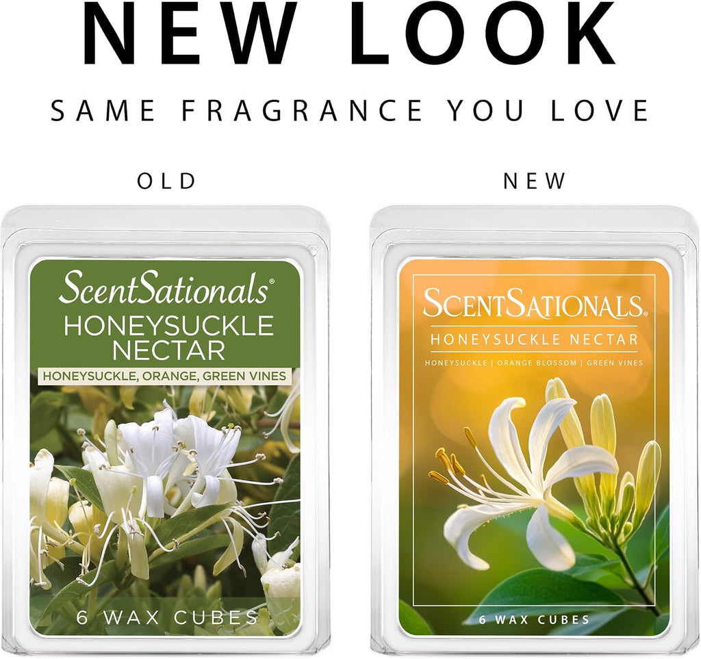 Scentsationals Honeysuckle Nectar Scented Wax Melts, 15oz (36 Cubes)