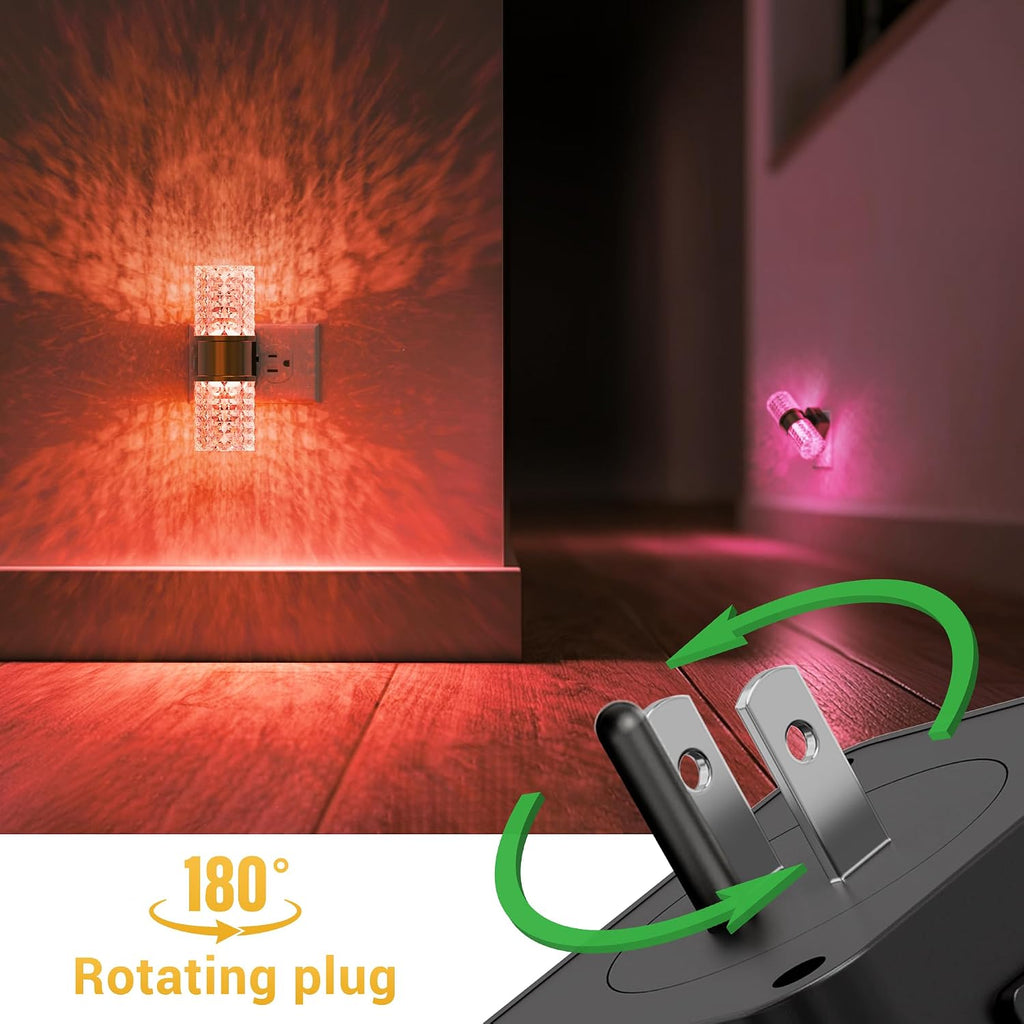 L LOHAS LED Night Light, 10-Color Change RGB Night Lights Plug into Wall