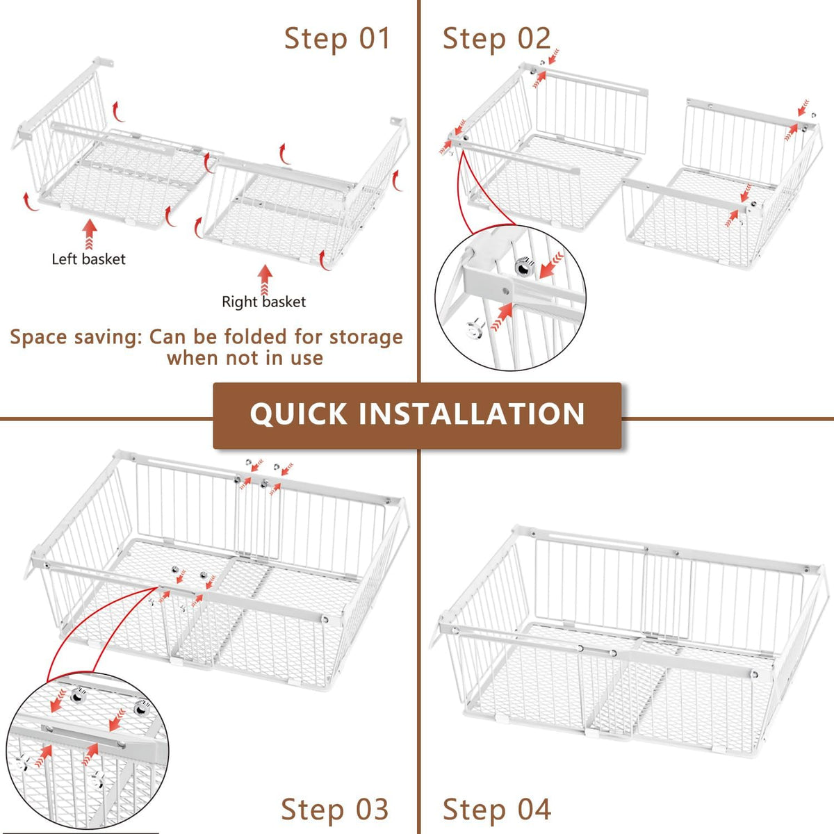 Large Freezer Organizer Bins for 10 to 20 Cu.Ft,3 Pack , Leak-Proof Bottom