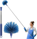 SetSail Cobweb Duster with Extension Pole, for Cobweb Cleaning,Blue