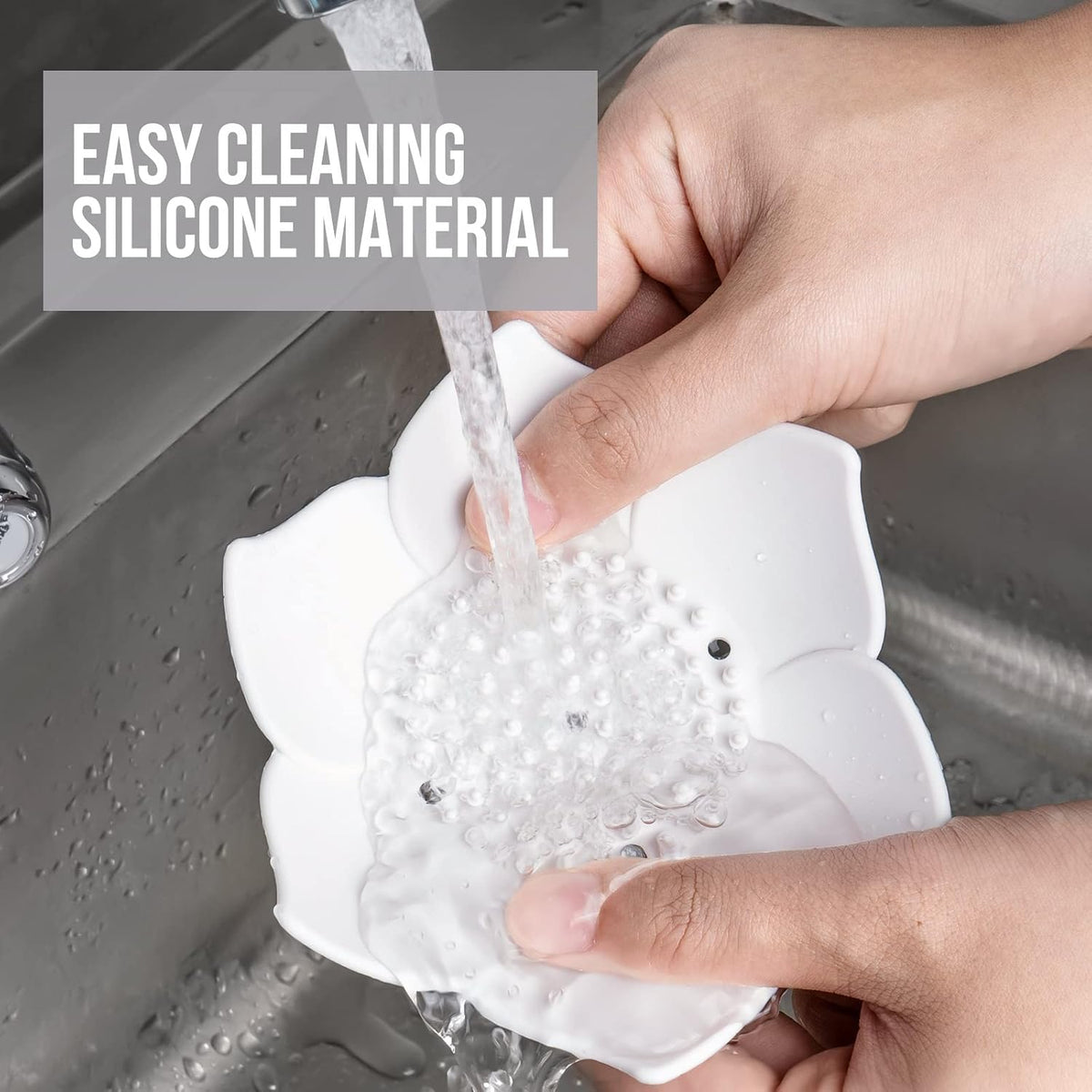 2 Pack Shower Steamer Tray, Silicone Soap Dish