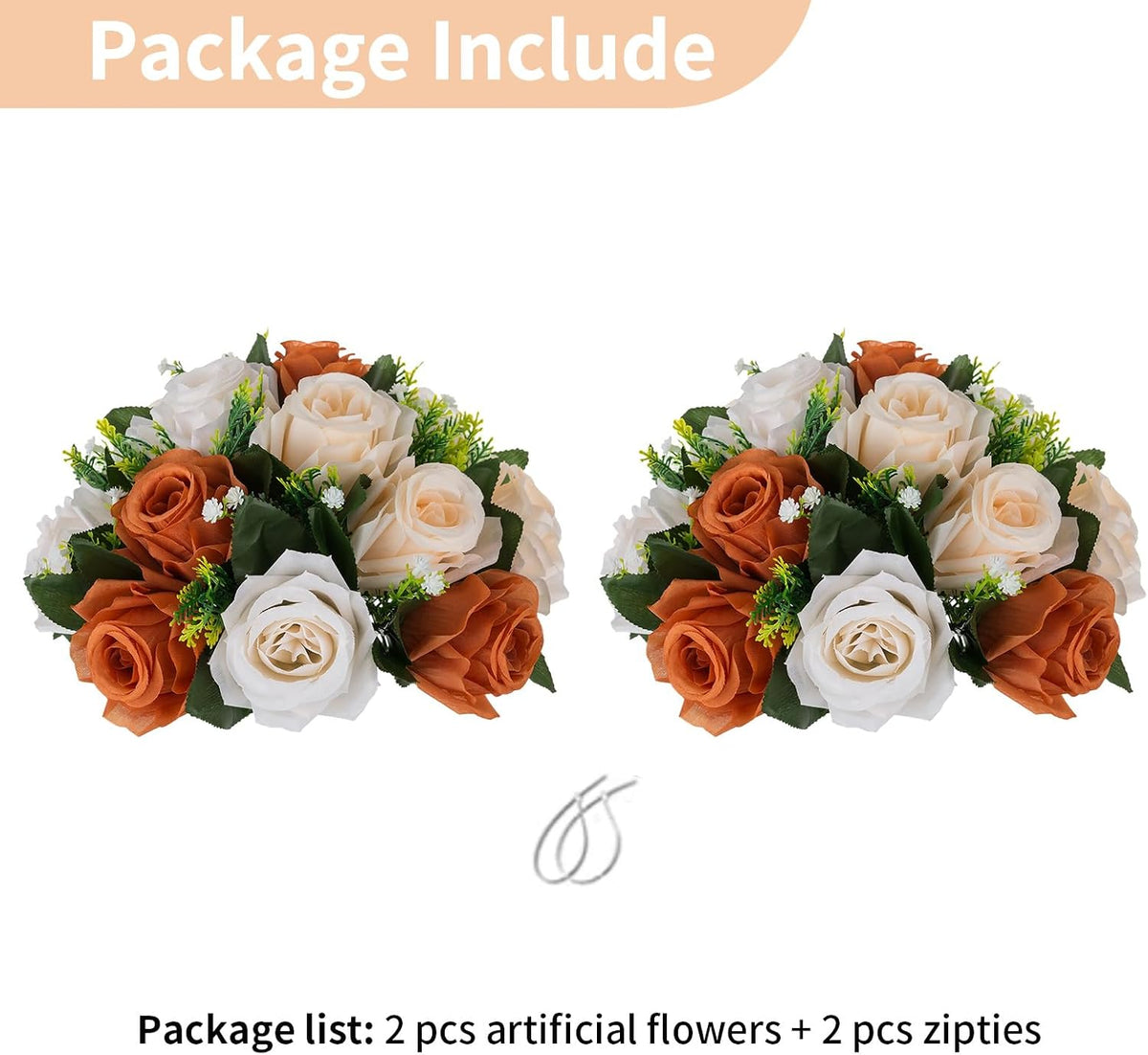 NUPTIO Terracotta Flower Ball Centerpieces: Floral Arrangements for Fall