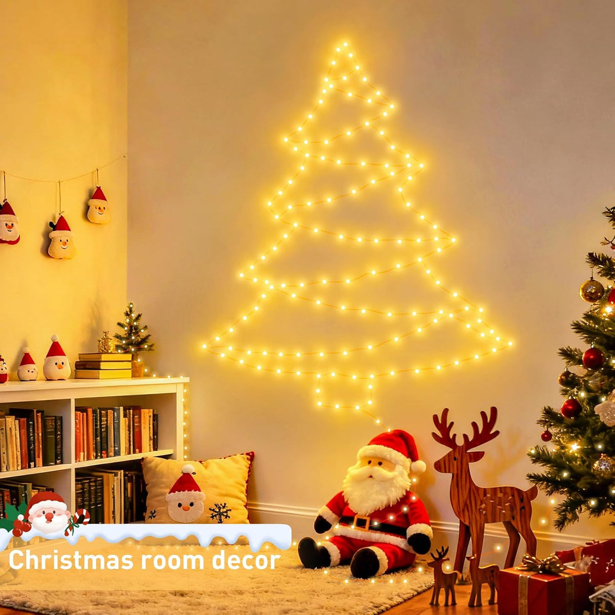 JMEXSUSS 50 LED Fairy Lights Battery Operated, Warm White Christmas Lights