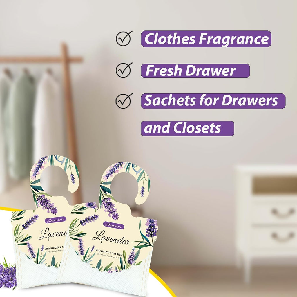 15 Packs Lavender Scented Sachets Bag for Drawers and Closets