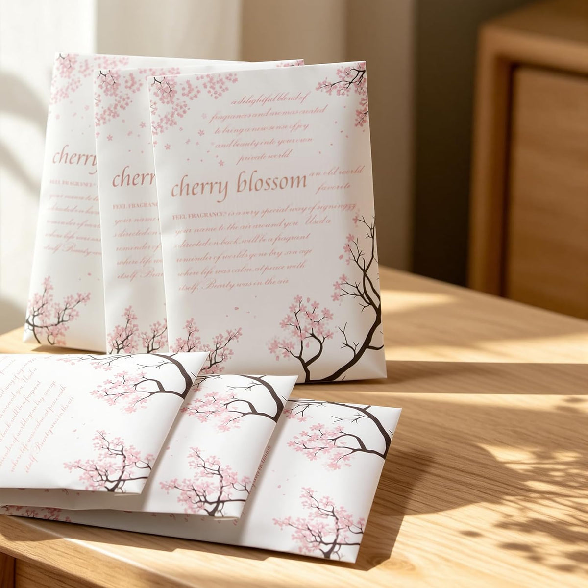 Cherry Blossom Scented Sachet for Drawers and Closets Fragrance 8pcs