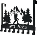 Bigfoot Over the Door Hook Hanger,8 Decorative Towel Rack Organizer