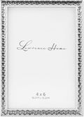 Lawrence Frames Metal Picture Frame with Hammer Effect, 4x6, Silver