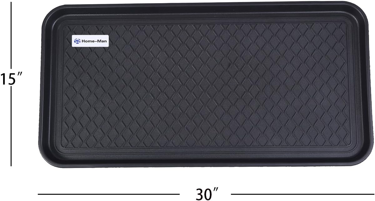 Multi-Purpose Boot Tray Mat,Pet Bowl Tray,Dog Bowl Mat,Boot Tray for Entryway,Waterproof Trays for Indoor and Outdoor Floor Protection,30" x 15"/Large