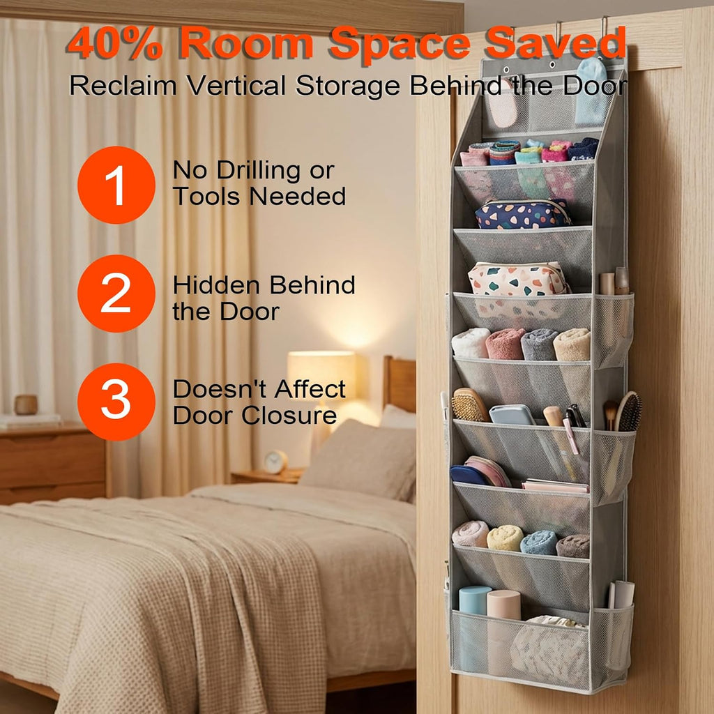 Bedroom Organization Kit - Hanging Storage Organizer - Non Woven Shoe Bags