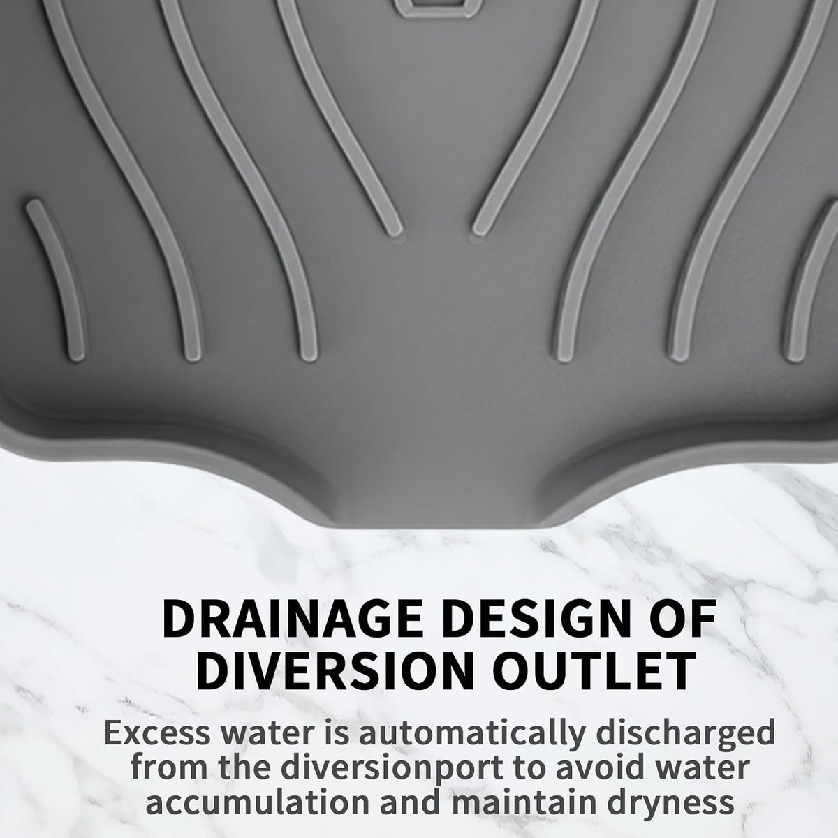 2 Pack Silicone Soap Dish with Drain, Self Draining Bar Soap Holder for Shower, Silicone Dish Soap Tray, Bathroom and Kitchen Sink Organizer, Grey