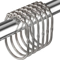 MENGJINGO Shower Curtain Hooks, Decorative Rust Proof Shower Curtain Rings